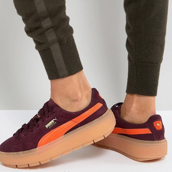 puma platform sneakers trace